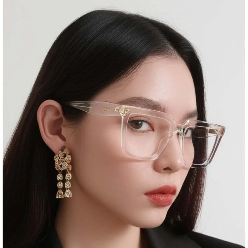 NEW PRADA PRA19VF 14R1O1 EYEGLASSES PR A19VF 14R1O1 TRANSPARENT MINT WOMEN